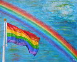 Painting: All human beings are born free and equal